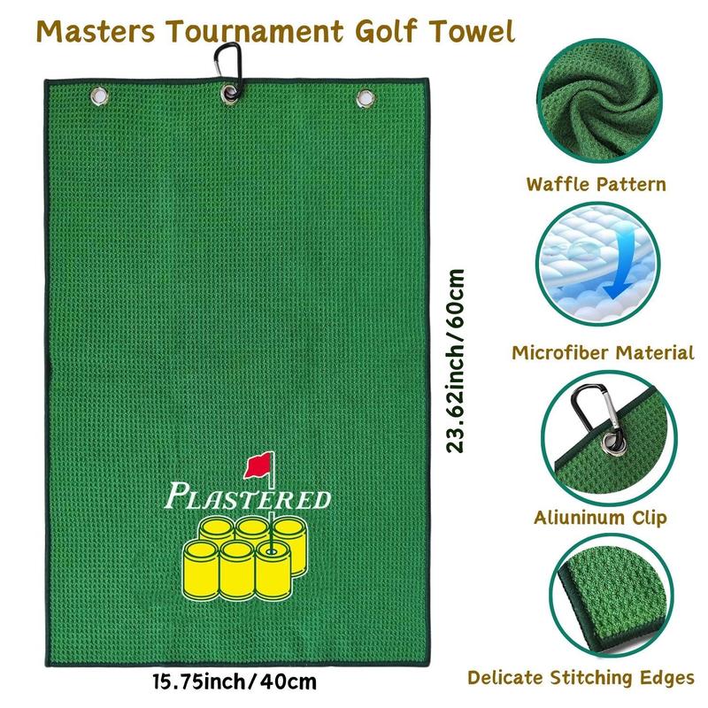 Golf Towel, 2 Counts Golf Towel for Golf Bag, Golf Gifts for Men, Personalized Golf Towel for Men Husband Boyfriend Dad, Golf Accessories