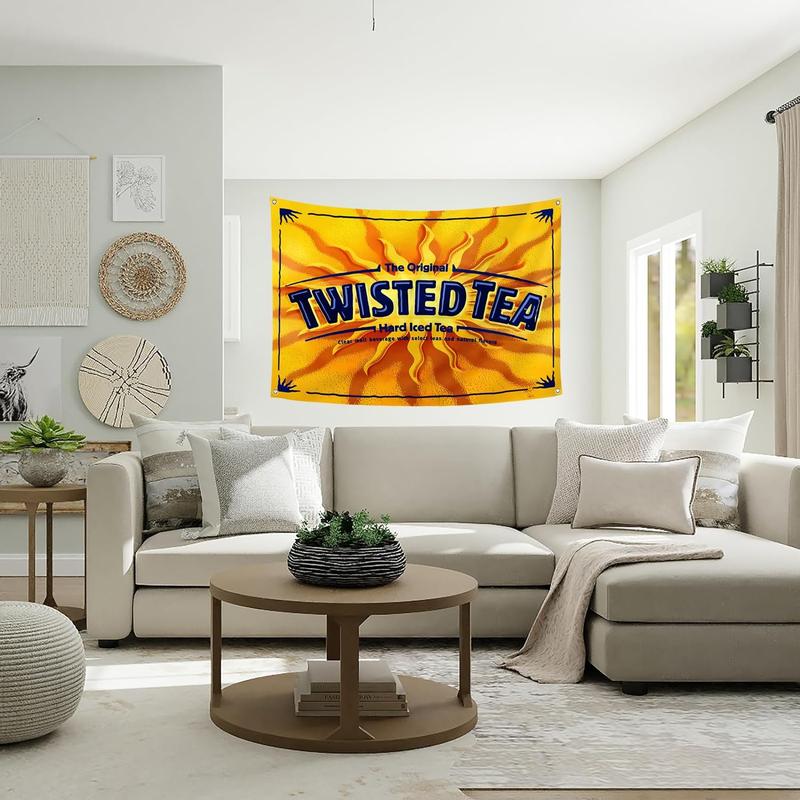 Twisted Tea Flag 3x5ft Banner for Indoor and Outdoor Decoration