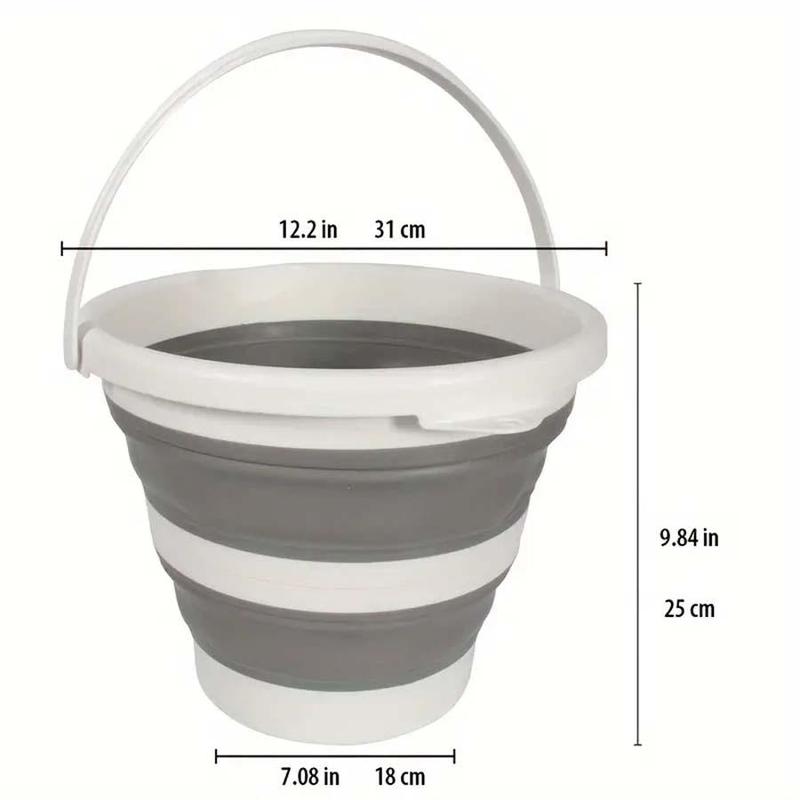 10L 3L Foldable Bucket, 1 Count Portable Collapsible Water Bucket, Outdoor Camping Fishing Bucket, Face Wash Bucket, Car Wash Bucket