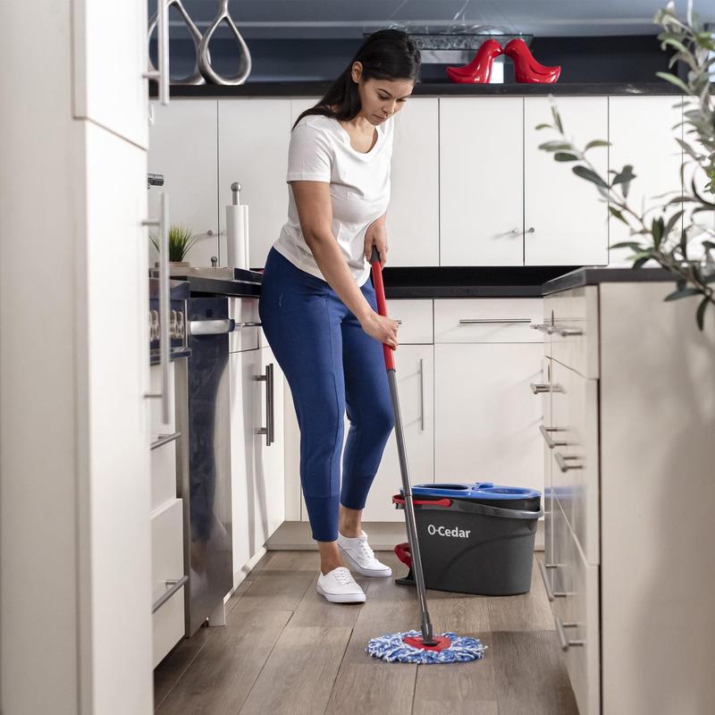 O-Cedar RinseClean Clean Water Spin Mop and Bucket System | Clean with Clean Water | Removes 99% of Bacteria864