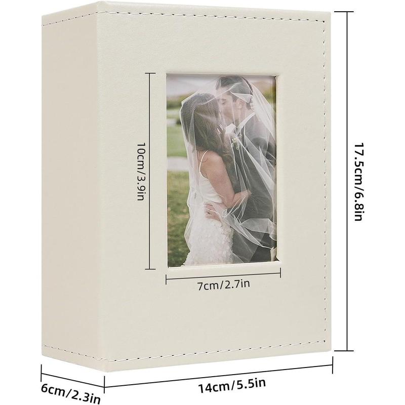 Photo Album Photos - Small Mini Capacity Premium Leather Cover, Small Capacity Pictures Book Easy to Classify and Portable for Wedding Family Vacation