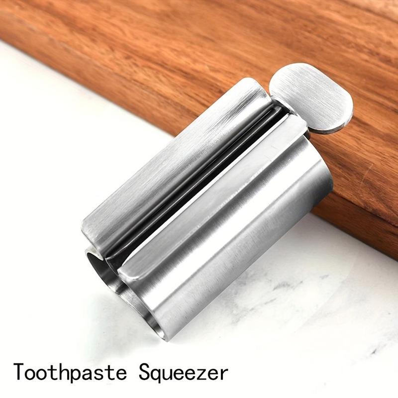 Stainless Steel Toothpaste Dispenser, 1 Count Toothpaste Squeezer, Toothpaste Dispenser for Home Bathroom, Home Supplies