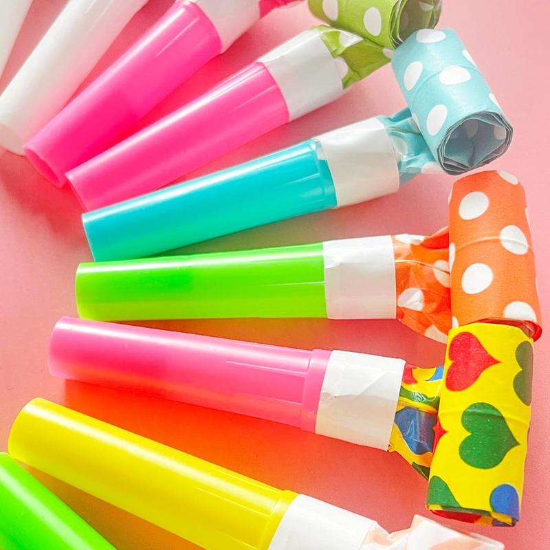 Random Color Blowing Dragon Whistle, 10pcs Party Blower Noisemakers, Funny Party Blowouts, Kids' Gifts for Festival, Party Supply for Kindergarten Children Toy