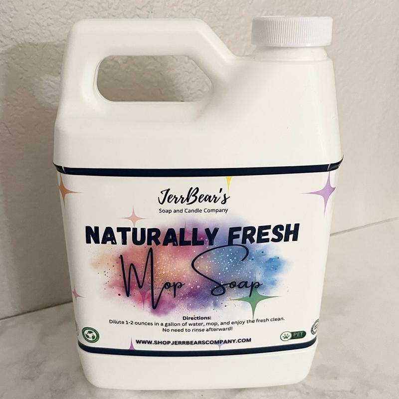 JerrBear’s Naturally Fresh Mop Soap for Clean and Healthy Floors Cleaning Household Cleaner Fragrance (32oz)