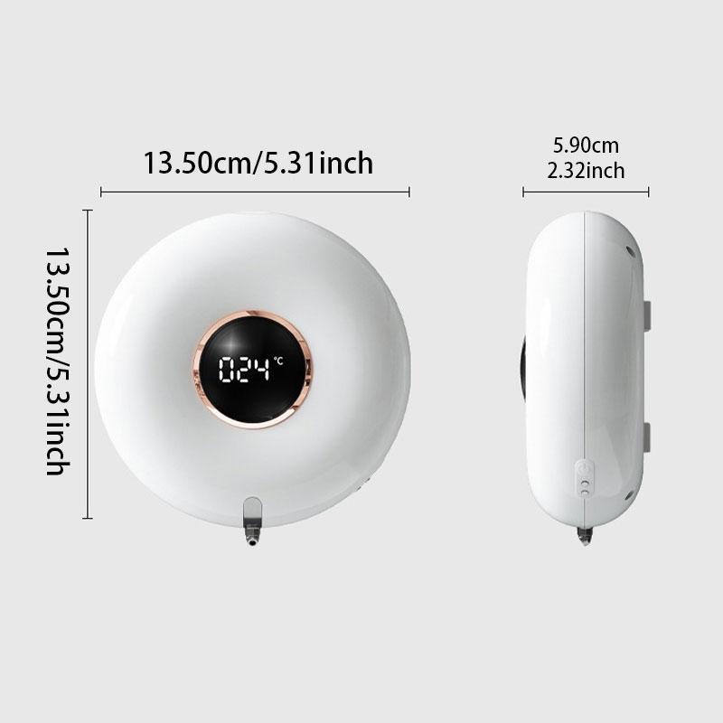 Automatic Foam Soap Dispenser, LED Display Touchless Soap Dispenser, USB Rechargeable Soap Dispenser for Home, Travel & Camping