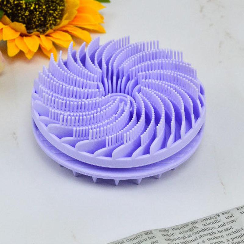 Double-sided Silicone Scalp Massage Brush, 1 Count Handheld Hair Scalp Massager, Hair Combing Brush, Shower Massage Brush, Bath & Body Care Tool