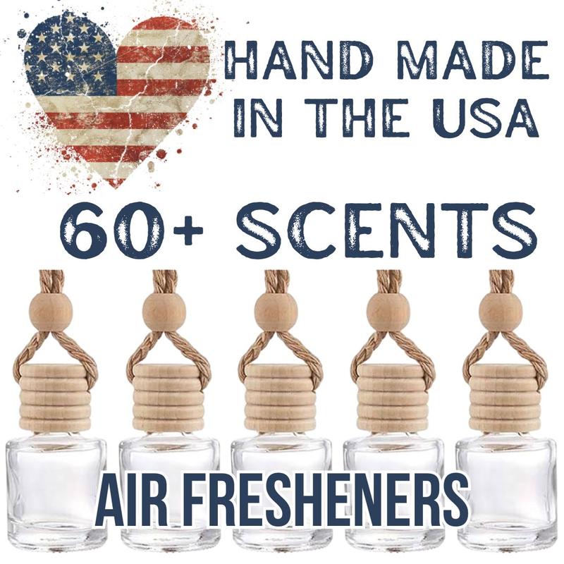 Fall 2024 Collection Air Fresheners for Home or Vehicle Scented Bottle Made in the USA Aroma Scent Highly Long-Lasting Car deodorant Coconut Fragrance Oil cozy  scent best closet scents Scented Fragrance