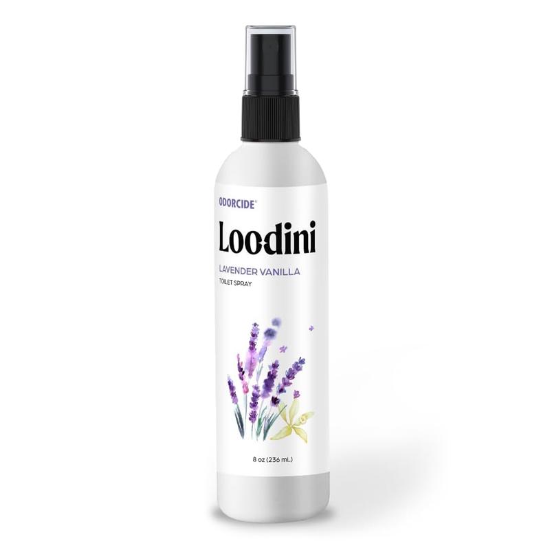 Loo-Dini Peach Blossom 8oz Toilet Spray & Bathroom Spray – Odor Eliminator Before You Go – Poop Spray Air Freshener & Bathroom Deodorizer Loodini