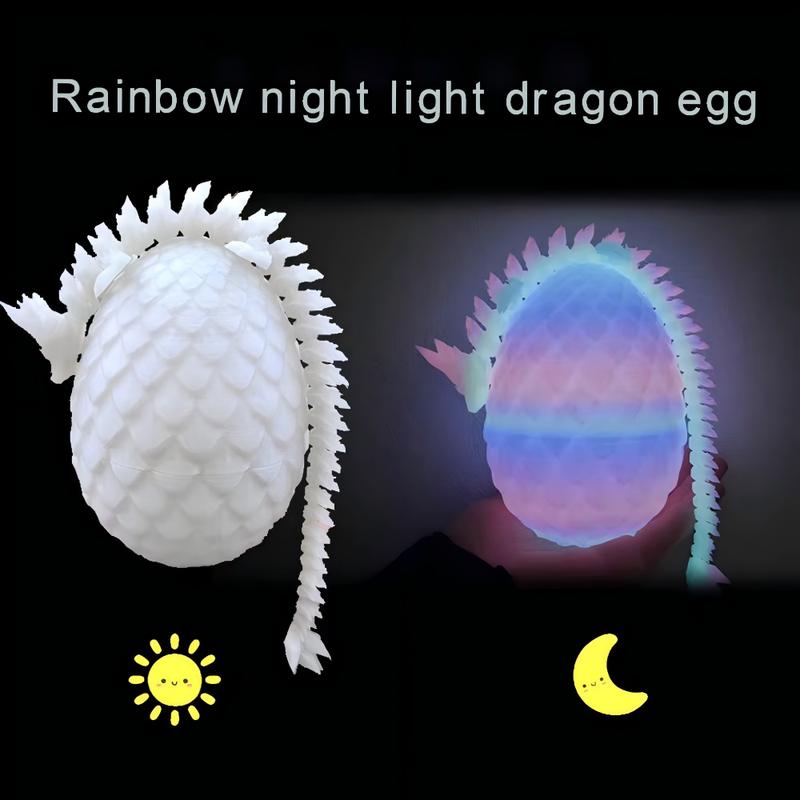 Fantasy dragon egg with movable joints - multifunctional indoor and outdoor decoration, suitable for home and party decoration ornaments Ornaments