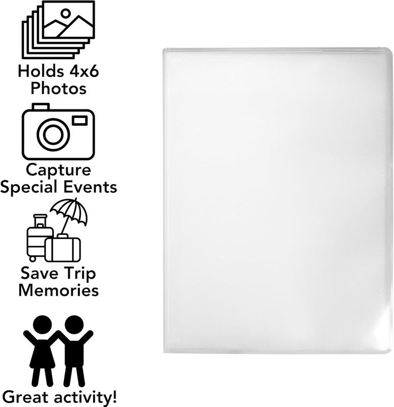 24-Photo Clear Cover Photo Small Albums, 4 x 6-Inch, 5-Pack Store and Display Memories