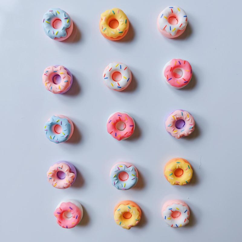 Donut Shaped Refrigerator Magnet, 5 10 15pcs Food Shaped Magnet, Creative Decorative Magnetic Refrigerator Decoration, Vanity Decor Accessories