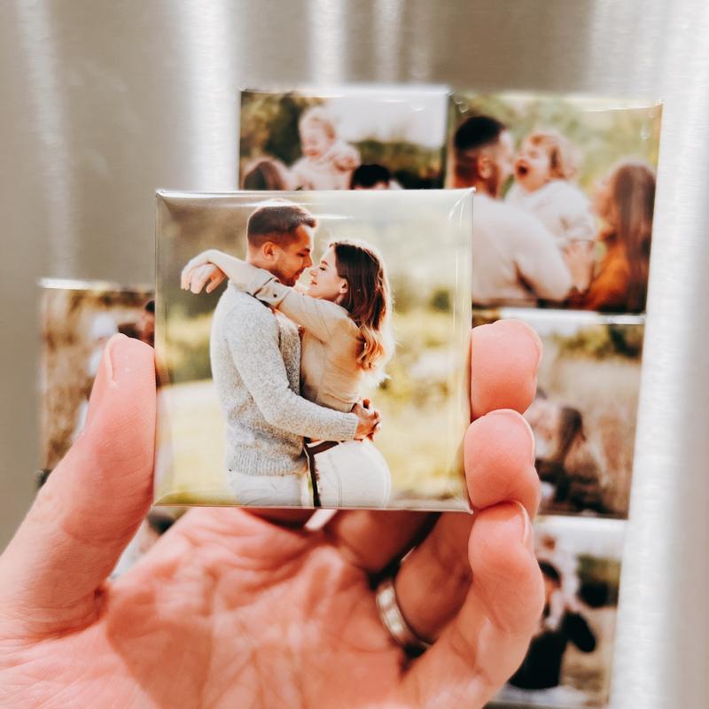 Custom Photo Magnets, Fridge Decal, Fridge Magnets, Personalized Refrigerator Magnet, Picture Magnet, Save the Date, Gift for Mom, Family