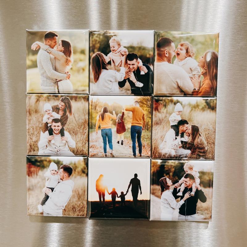 Custom Photo Magnets, Fridge Decal, Fridge Magnets, Personalized Refrigerator Magnet, Picture Magnet, Save the Date, Gift for Mom, Family