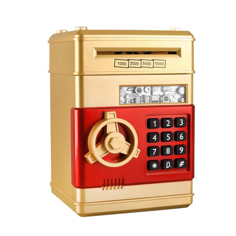 Room Decor Automatic Coin & Cash Deposit Machine, Electronic Coin Bank, Money Saving Box,  Money Jar Home Decor for Living Room Bedroom (battery Required, without Battery)