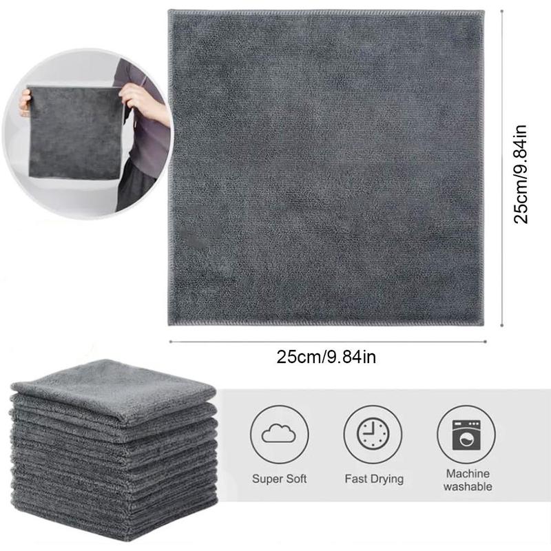 Microfiber Cleaning Cloth, 5 10 20 50pcs Reusable Water Absorbent Towel, Multipurpose Cleaning Tool for Car, Home, Kitchen, Bathroom, 2024 Home Bundles