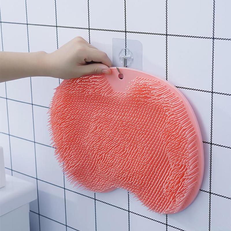 Wall Mounted Back Scrubber, Foot Scrubber, Shower Massage Brush, Bathing Accessories for Home Bathroom, Summer Gift