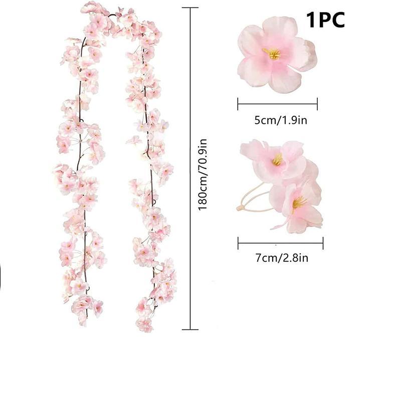 Artificial Flower Vine, Creative DIY Spring Fake Flower Garland for Easter Decor, Decorative Flowers & Plants for Home & Wedding Party, Home Decor Ideas