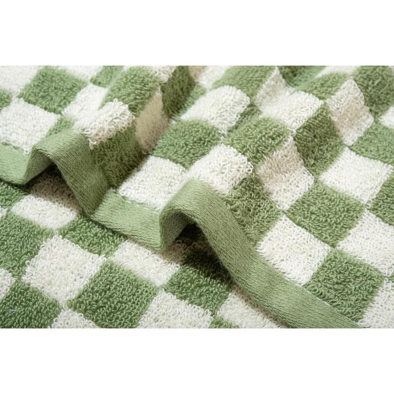 Luxurious Checkered Cotton Hand Towels Set of 5 - Soft, Absorbent, and Decorative Checkered Design for Bathroom, Kitchen, Gym, and Spa - 13 x 29 Inches for Any Occasion