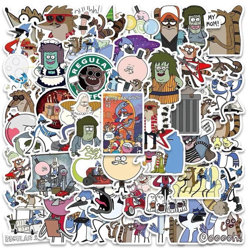 Regular Show Cartoon Best Moments Decorative Sticker Pack