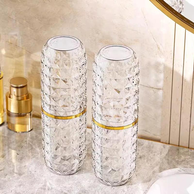 Portable Travel Toothbrush Storage Box, 1 Count Clear Toothbrush Holder, PET Bathroom Tumblers for Business Travel Household, Summer Gift