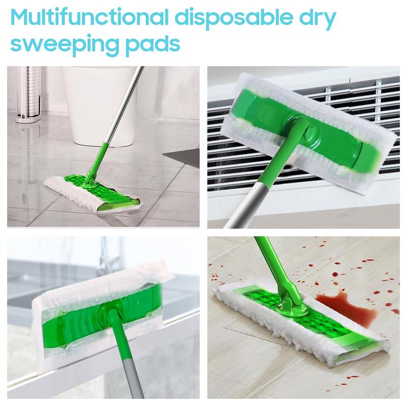 Disposable Mop Cloth (30pcs), Dry Mop Refills, Dry Sweeping Refills, Dry Duster Cloths Mop Pads for Hardwood Floors, Dust, and Hair, Home Accessories