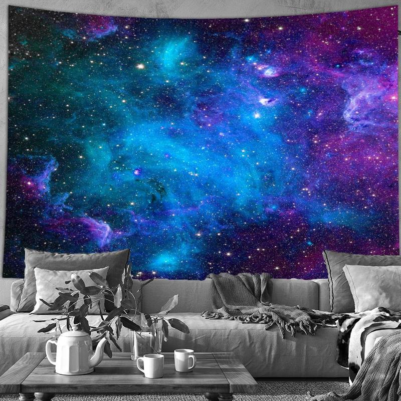 Galaxy Pattern Tapestry, 1 Count Wall Hanging Decor for Home Living Room Bedroom Dormitory