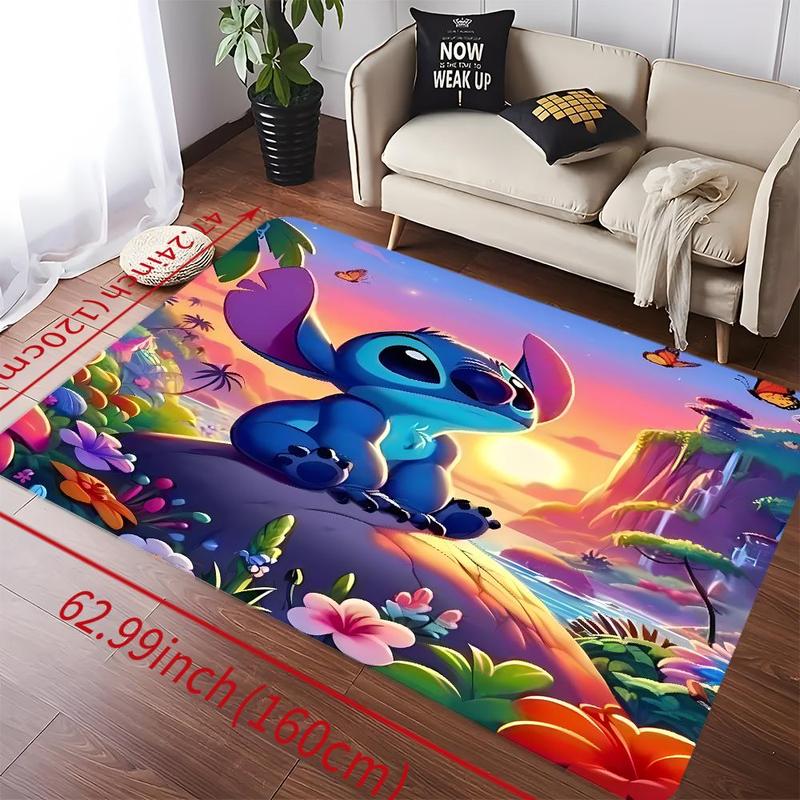 Cartoon Animal Pattern Bath Mat, 1 Count Non-slip Soft Floor Mat, Decorative Carpet for Home Living Room Bedroom Bathroom