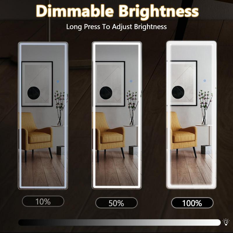 Full Length Mirror with LED Lights, 64