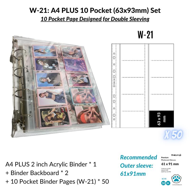 [10% OFF] K-KEEP [A4 Plus] - Acrylic Series -  Aesthetic Hardcover Binder 2 inch D-Ring | Large Capacity Kpop Photocard Binder (Self-Assembly Required)