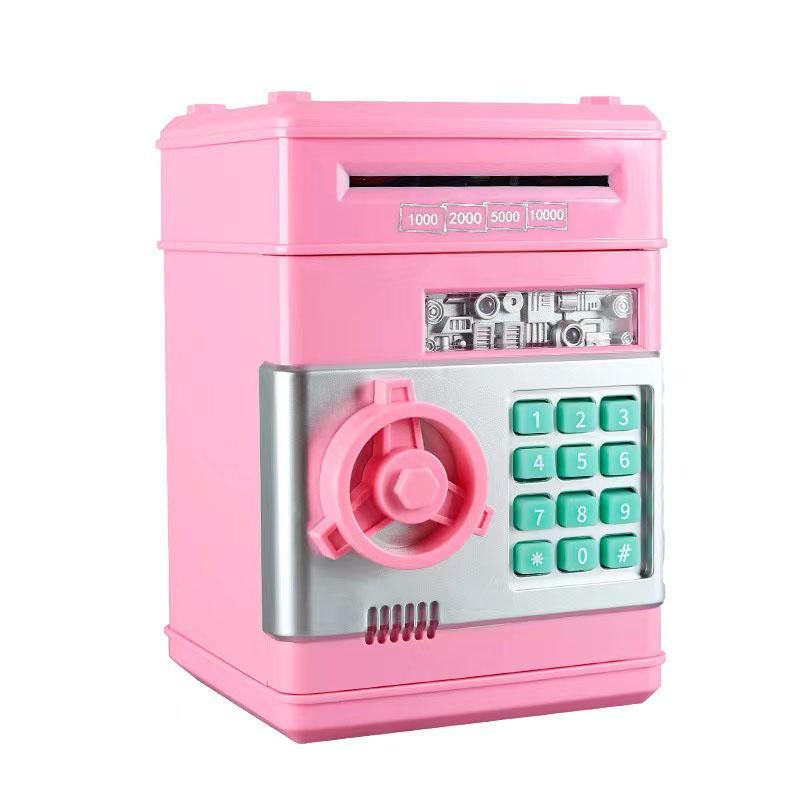 Room Decor Automatic Coin & Cash Deposit Machine, Electronic Coin Bank, Money Saving Box,  Money Jar Home Decor for Living Room Bedroom (battery Required, without Battery)