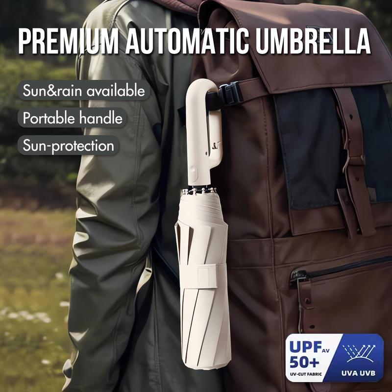 Fully Automatic Buckle Umbrella: A Versatile, Anti-UV Folding Sunshade for Men and Women, Strong Resistance to Harsh Weather Outdoors