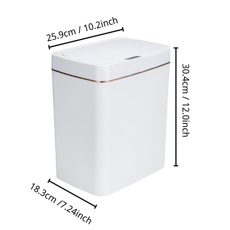 Smart Trash Can, Charge battery Model Smart Sensing Trash Can, Household Waste Bin for Home, Hotel, and Office [without Battery]