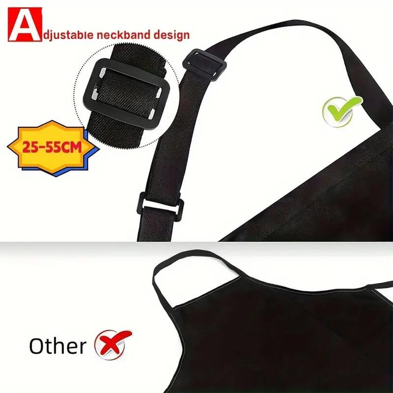 Adjustable Waterproof & Oil-proof Apron with Pocket, Minimalist Kitchen Apron, Cooking Apron, Kitchen Accessories for Men & Women