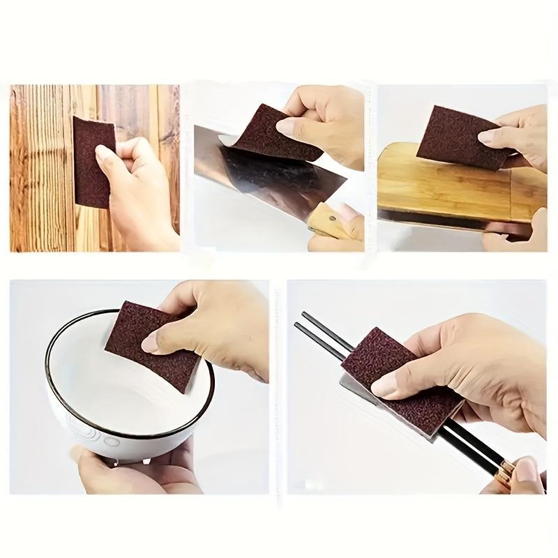 Rust Removal Cleaning Sponge, Multipurpose Dish Washing Sponge, Sanding Sponge for Car, Home, Office, Kitchen, Bathroom