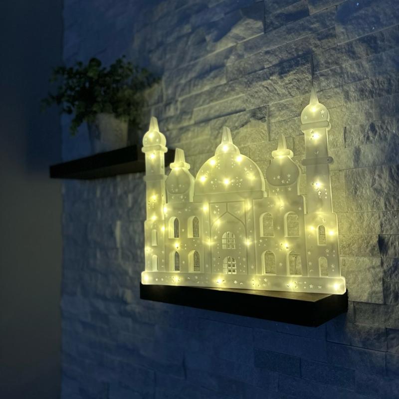 Ramadan Mosque Acrylic Light up stand  Religious Decor