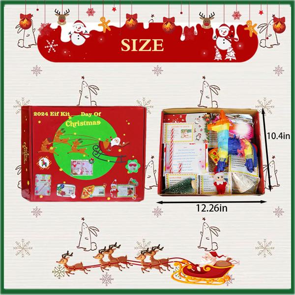 2024 Elf Kit 24-Day Christmas Countdown, Christmas Elf Gift Set, Elf  Calendar Kit, Fun Christmas Activities,  Ornaments Decor 24  day Decoration