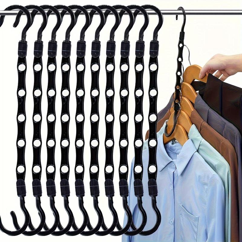 Multifunctional Clothes Hanger, 5 Counts 10pcs Space Saving Clothes Hanger, Clothes Storage Rack, Clothes Organizer for Home, Clothes Display Rack