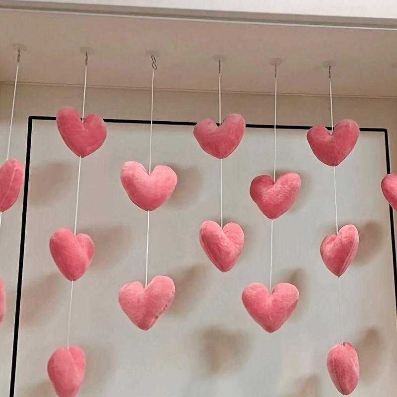 Heart Shaped Door Hanging Ornament, 1 Set Heart Shaped Door Hanging Decoration, Hanging Decor for Home Living Room Bedroom, Room Decor, Home Decor