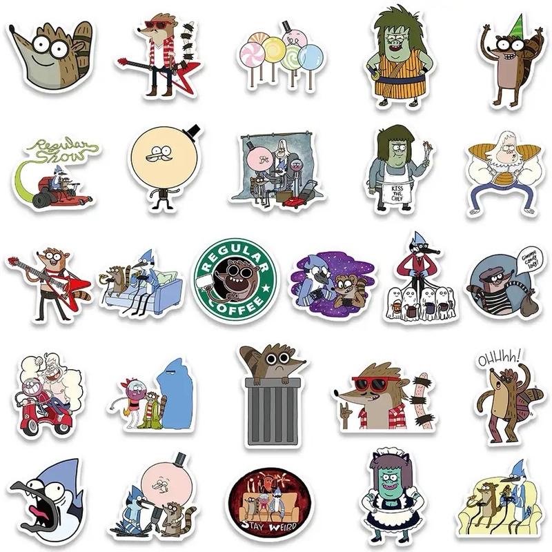 Regular Show Cartoon Best Moments Decorative Sticker Pack