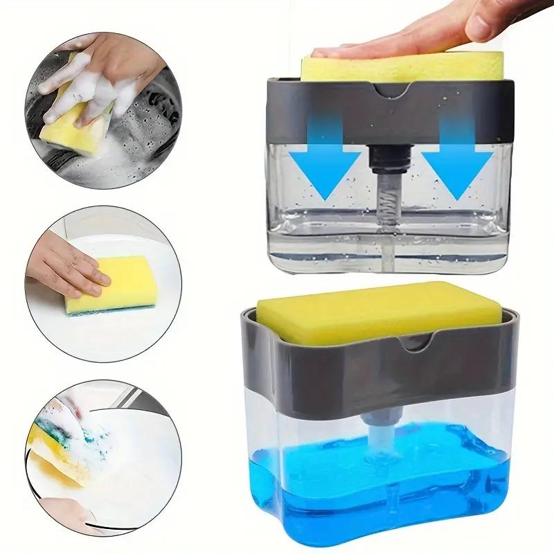 1 Set, Soap Dispenser, Including 1 Dish Soap Pump Dispenser 1 Sponge Rack 1 Sponge, Kitchen Dish Soap Dispenser, Sink Dish Soap Dispenser infrared sensor