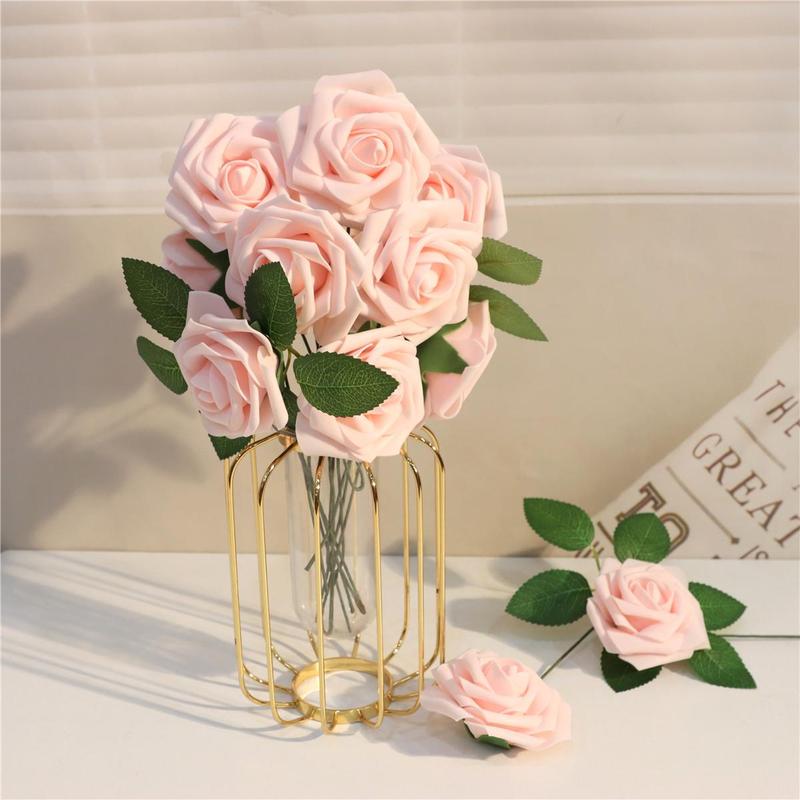 Unique Romantic Date Gifts, 25pcs Realistic Red Roses Ornaments, Fake Decorative Rose Petals for Wedding Decoration, Romantic Summer Ornament, Gifts for Girlfriend