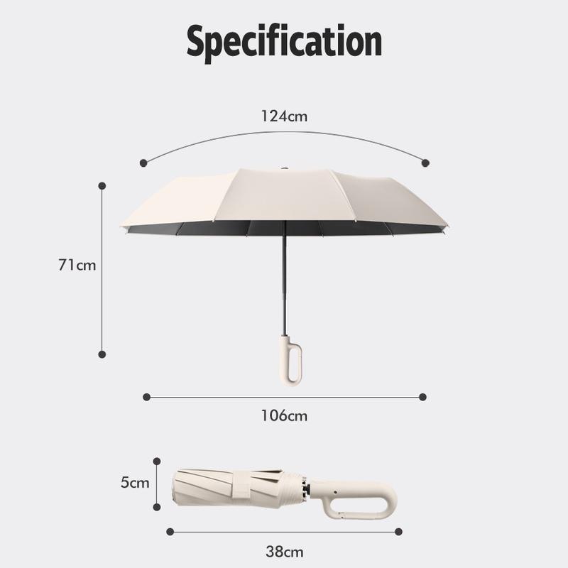 Fully Automatic Buckle Umbrella: A Versatile, Anti-UV Folding Sunshade for Men and Women, Strong Resistance to Harsh Weather Outdoors