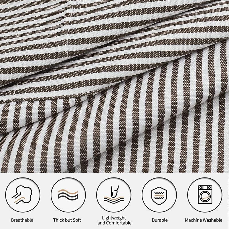 Striped Pattern Apron, 2 Counts Adjustable Kitchen Cooking Apron, Soft Cook Apron with Pocket, Kitchen Accessories