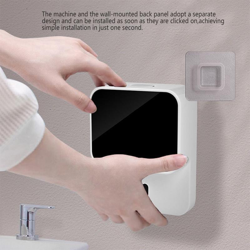 Automatic Sensor Foam Soap Dispenser, 1 Count Wall Mounted Soap Dispenser, Wireless Smart Induction Electric Foam Machine, Bathroom Accessories, Bathroom Supplies