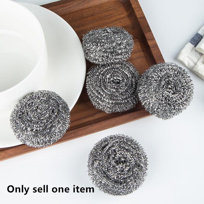 Stainless Steel Wire Ball, 1 Count Multifunctional Cleaning Ball, Household Cleaning Tool For Kitchen & Bathroom