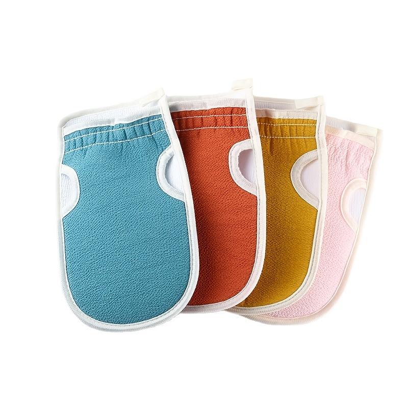 Bath Towel Set, 3pcs set Bath Scrubber, Long Bath Towel, Exfoliating Bath Towel Set, Shower Towel, Bathroom Accessories