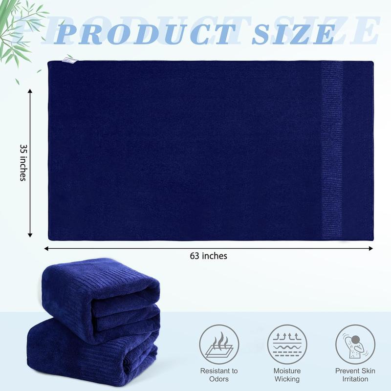 SEISSO Bath Towels 4 Counts  Premium Large Towels for Bathroom 35 x 63 Inches Ultra Soft and Quick Dry Luxury Bath Sheet, Lightweight Shower Towel