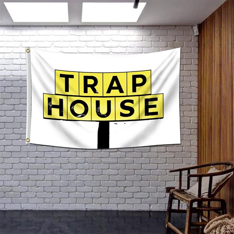 Trap House Flag 3x5ft Premium Quality Brass Grommets Banner Vibrant Colors for College Dorm Room Man Cave