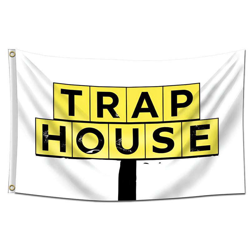 Trap House Flag 3x5ft Premium Quality Brass Grommets Banner Vibrant Colors for College Dorm Room Man Cave