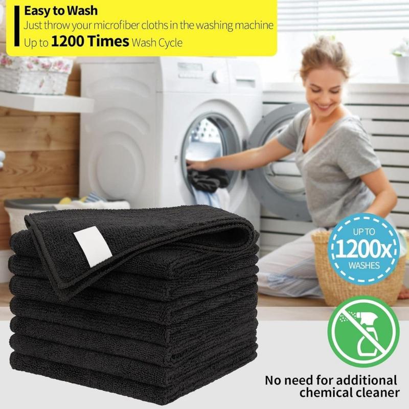 Premium Microfiber Cleaning Cloth, 8 Pack, 12.6